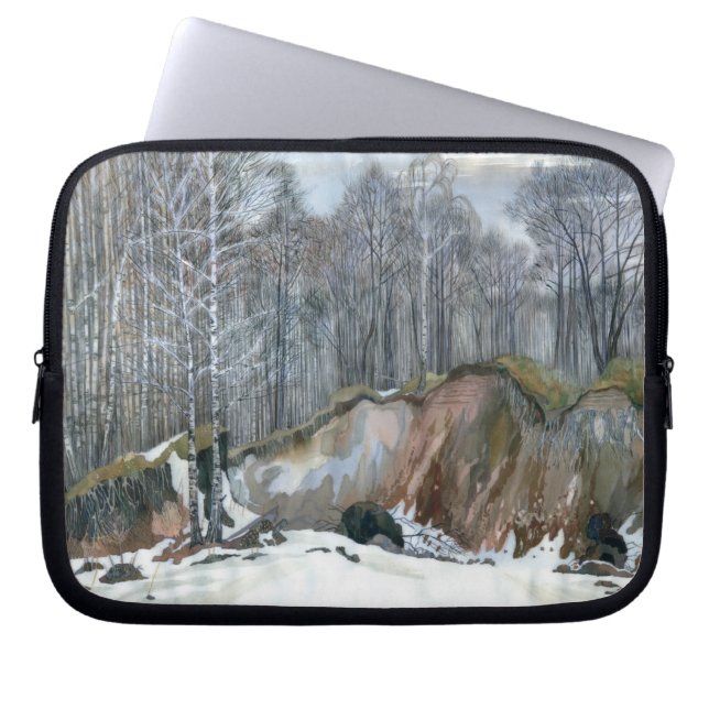 Capa Para Notebook Snowy ravine (Frente)