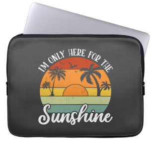 Capa Para Notebook Só estou aqui para a luz do sol, as vibrações de v