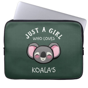 Capa Para Notebook Só uma garota que ama o Koala