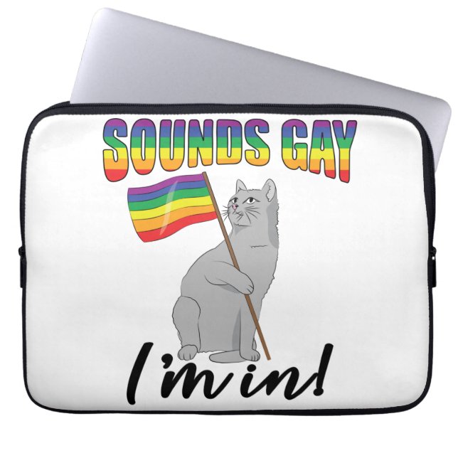 Capa Para Notebook Soa Gay, estou em Gato (Frente)