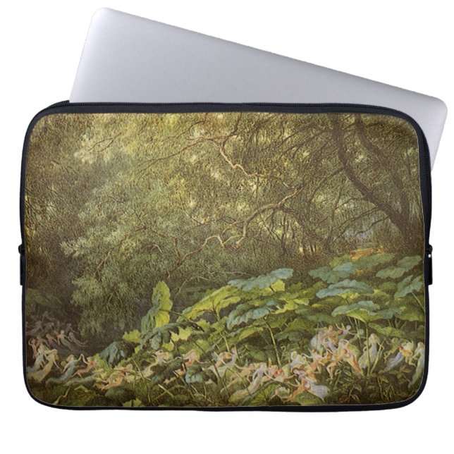 Capa Para Notebook Sob as Folhas de Choque de Richard Doyle, Fairy Ar (Frente)
