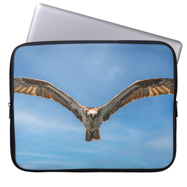 Capa Para Notebook Soberano do Céu: Águia-pescadora em Voo (Frente)