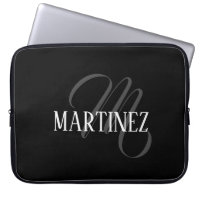Sobrenome Personalizado Elegante Preto | Nome