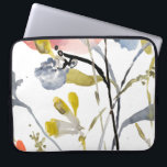 Capa Para Notebook Sobreposição da Flor - Flores de Pastel de Aquarel<br><div class="desc">Sobreposição Flor I por Jennifer Goldberger. Possui flores e caules em um estilo semelhante a aquarela,  principalmente com um esquema de cores claras.</div>