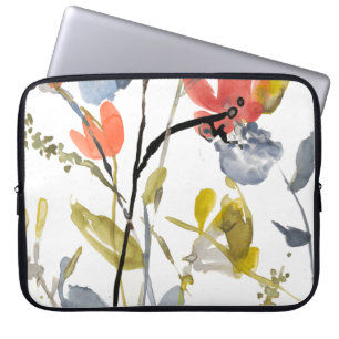 Capa Para Notebook Sobreposição de Flor - Flores e Sistemas de Aqua