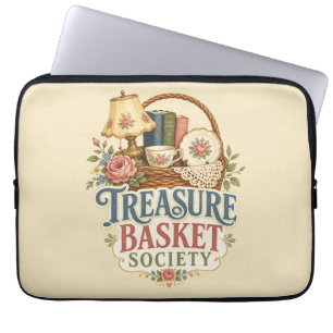 Capa Para Notebook Sociedade da Cesta do Tesouro Cottagecore