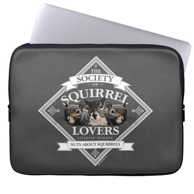 Capa Para Notebook Sociedade de Amantes de Esquilo - Laptop de esquil (Frente)
