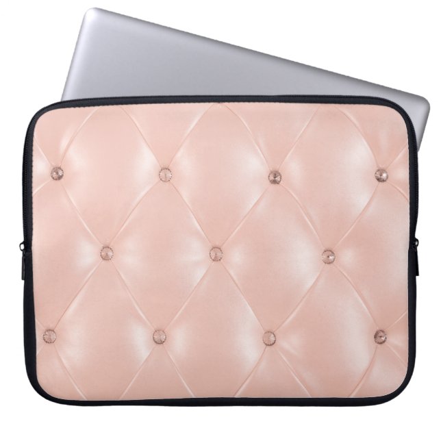 Capa Para Notebook Sofa de Luxo: Antiga Textura de Rosa (Frente)