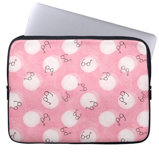 Capa Para Notebook Soft Pink Cute Pattern – Minimal Aesthetic Polka (Frente)