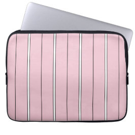 Capa Para Notebook Soft Pink Vertical Stripe Pattern Minimal