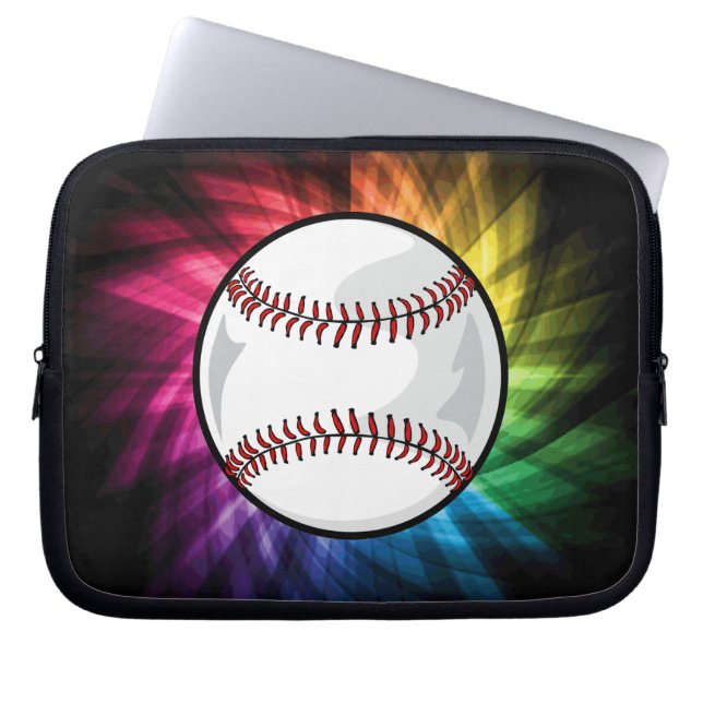 Capa Para Notebook Softball Colorido; Baseball (Frente)