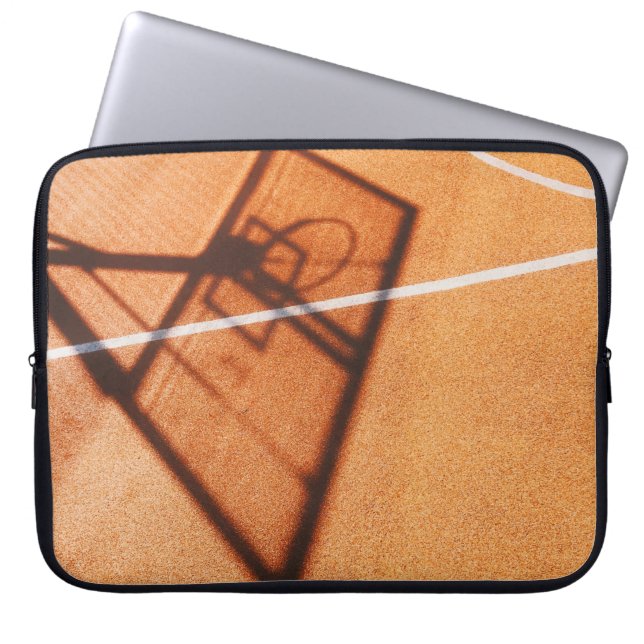 Capa Para Notebook Sombra do aro de basquete (Frente)