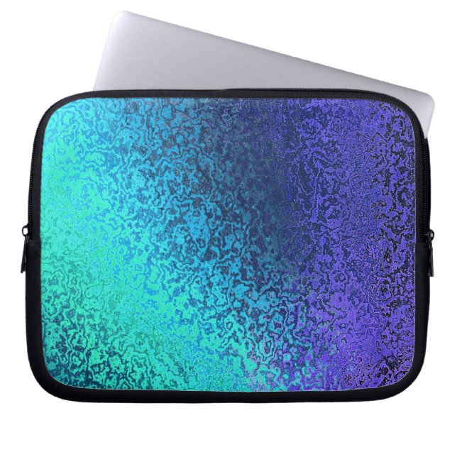 Capa Para Notebook Sombras na Bolsa de laptop Azul (Frente)