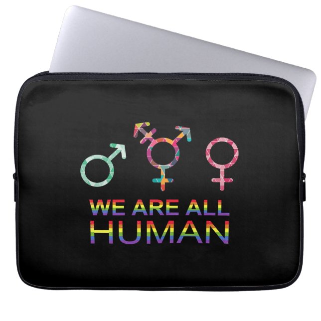 Capa Para Notebook Somos Todos Símbolos De Gênero Da Lgbt Humanos (Frente)