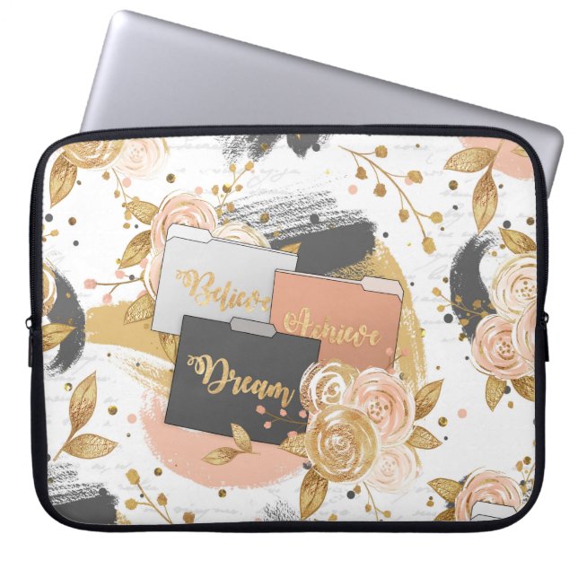 Capa Para Notebook Sonhe, Acredite, Alcance Eletrônicos Laptop (Frente)