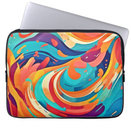 Capa Para Notebook Sonho Abstrato Vibrante