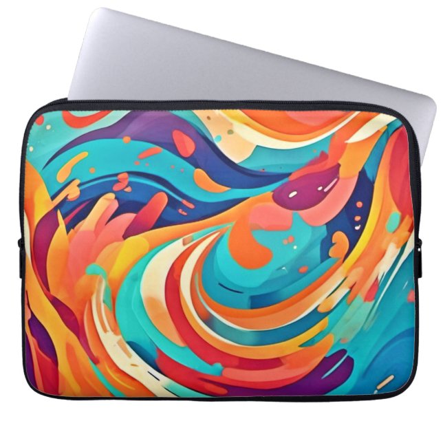 Capa Para Notebook Sonho Abstrato Vibrante (Frente)