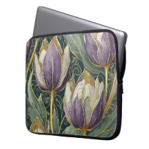 Sonho de Tulipa Roxa Empoeirada - Arte Botânica Vi