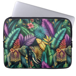 Capa Para Notebook Sonhos da Selva do Elefante Indiano Superfície Sem