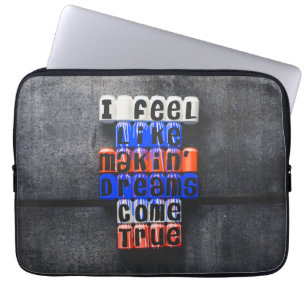 Capa Para Notebook Sonhos de Fazer se tornam realidade, motivacionais