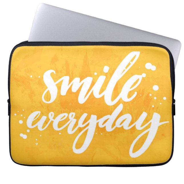 Capa Para Notebook Sorriso diário (Frente)