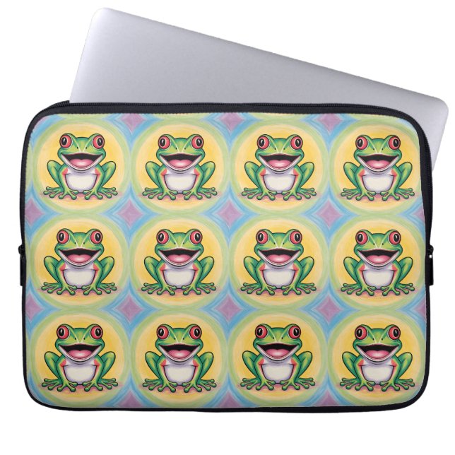 Capa Para Notebook Sorriso Gentil do Sapo (Frente)