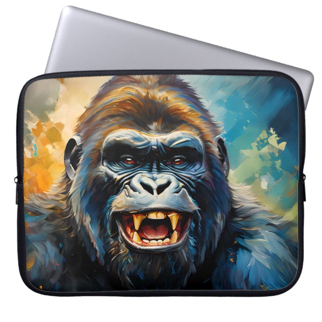 Capa Para Notebook Sorriso Grande de Gorilla (Frente)