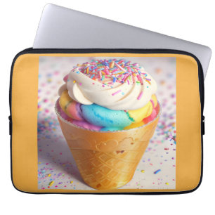 Capa Para Notebook Sorvete Cone Sprinkles