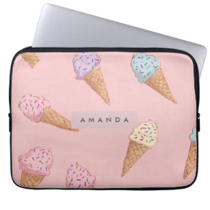 Capa Para Notebook Sorvete de Pastel Cute Personalizado