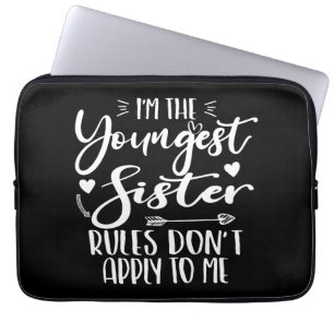 Capa Para Notebook Sou a Irmã Mais Nova Sarcasm, mais bonita irmã