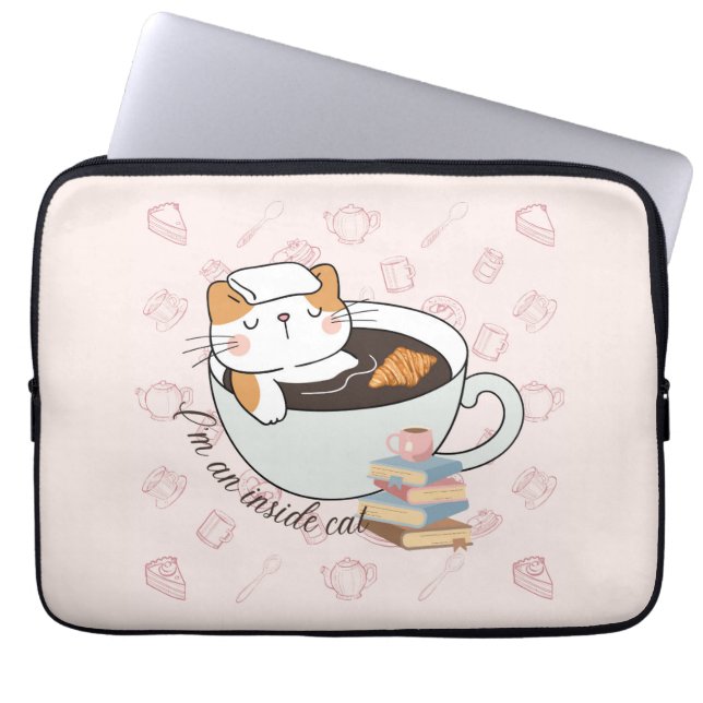 Capa Para Notebook Spa de Gatos Internos (Frente)