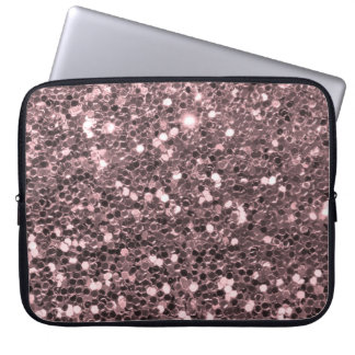 Capa Para Notebook Sparkles Dourados cor-de-rosa do brilho do falso
