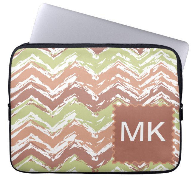 Capa Para Notebook Spice Scribble Chevron ZigZag (Frente)