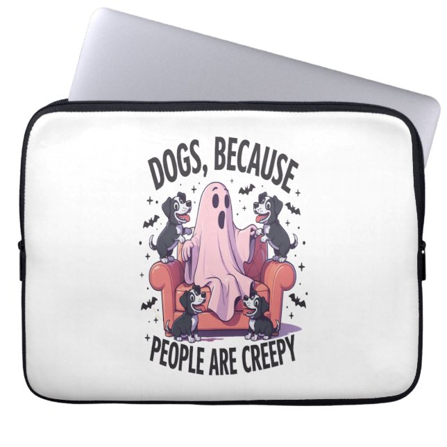 Capa Para Notebook Spooky Halloween Dog Spooky Ghost (2) (Frente)