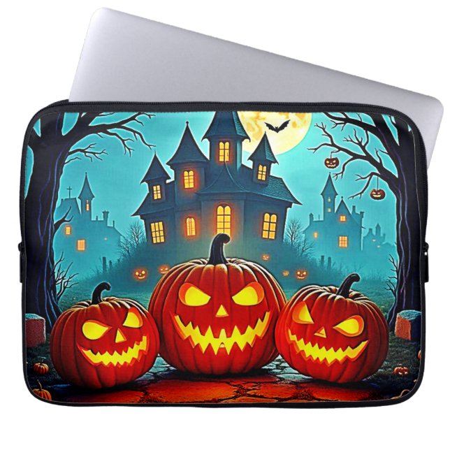 Capa Para Notebook  Spooky Night Haunted House Thrills (Frente)