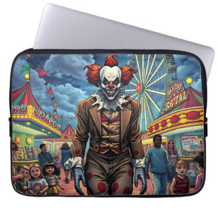 Capa Para Notebook Spooky Palhaço no Estilo de BD do Carnaval