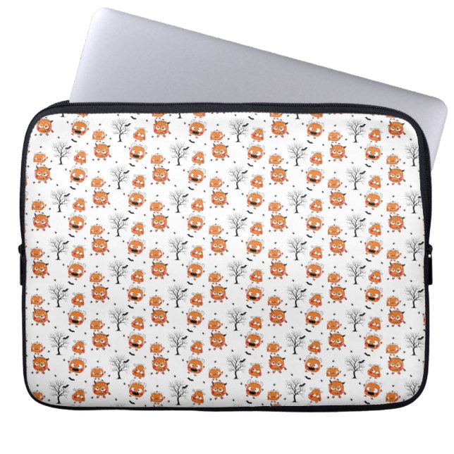 Capa Para Notebook Spooky Sweet Baby Bat Halloween Wrapping Paper (Frente)