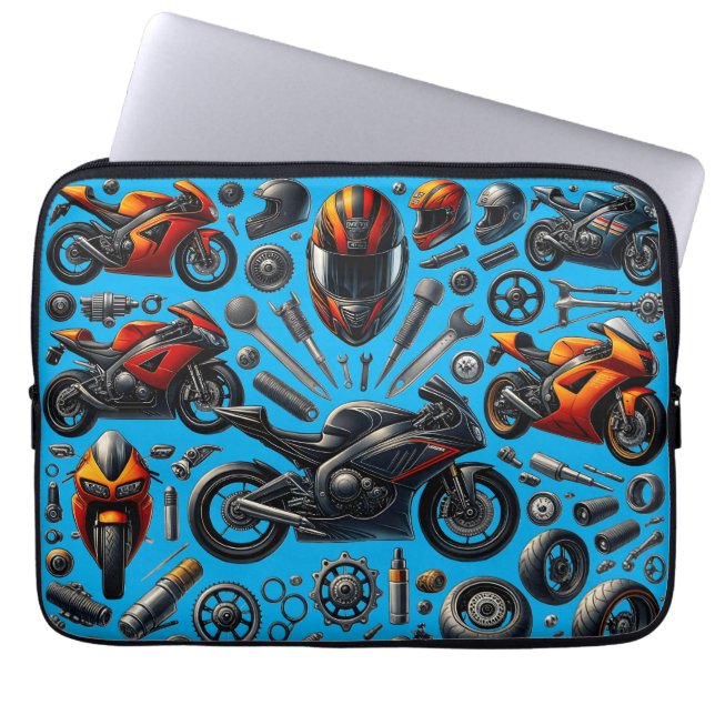 Capa Para Notebook Sports Motorcycles: Speed and Performance (Frente)