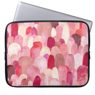 Capa Para Notebook Spot Medley: Sonho Têxtil Vermelho-Rosa.