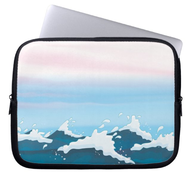 Capa Para Notebook Spray Oceano (Frente)