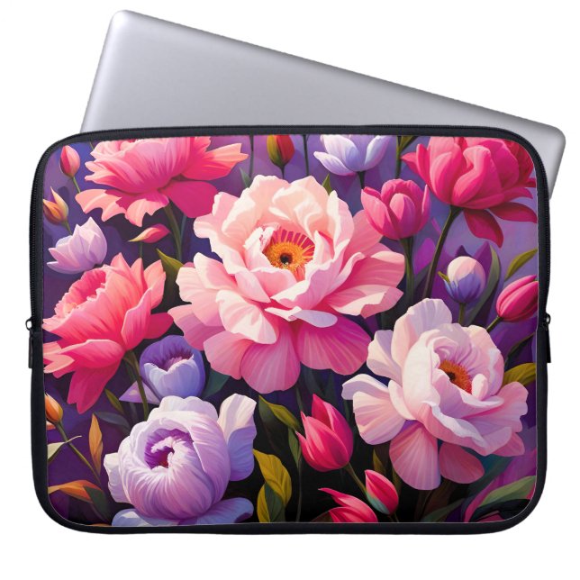Capa Para Notebook Spring Zen Sunrise Pink Blossom Garden  (Frente)