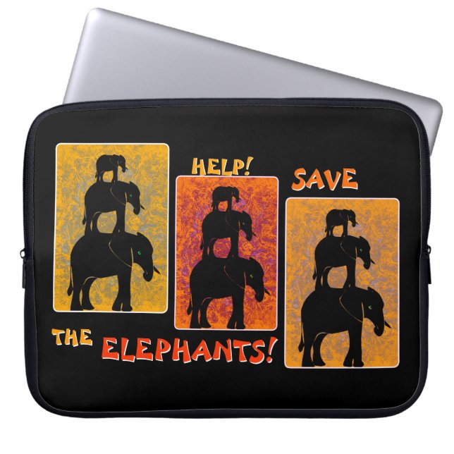 Capa Para Notebook Stack O'Elephants (Clipe Personalizado Ativado) (Frente)