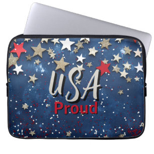 Capa Para Notebook Star Spanged EUA Orgulhoso