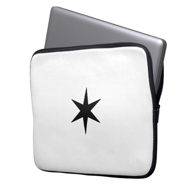 Capa Para Notebook Star Stern black and white (Frente Esquerda)