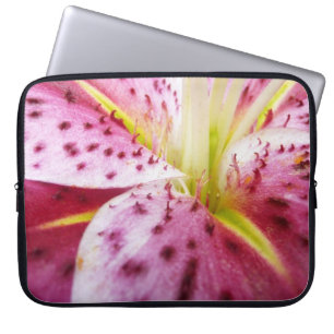 Capa Para Notebook Stargazer Lily Bright Magenta Floral