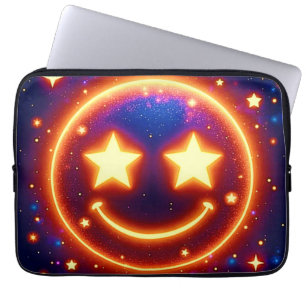 Capa Para Notebook Starry-Eyed Glow Emoji