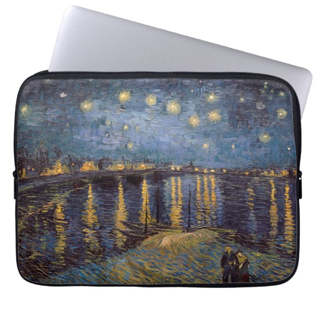 Capa Para Notebook Starry Night Over Rhone River por Vincent Van Gogh (Frente)