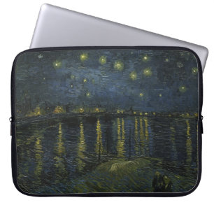 Capa Para Notebook Starry Night Over the Rhône, pintura a óleo Van Go