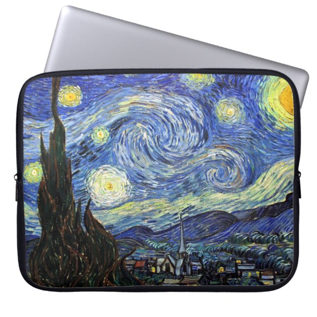 Capa Para Notebook Starry Night Por Vincent Van Gogh 1889 (Frente)