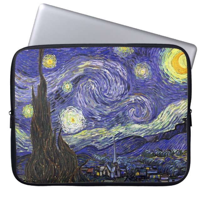 Capa Para Notebook Starry Night, Vincent Van Gogh. (Frente)